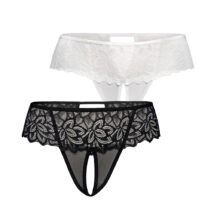 Komplet Stringi Model Rosu 2pack 380-2 Black/White – Teyli