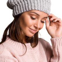 Beret Model BK060 Grey – BE Knit