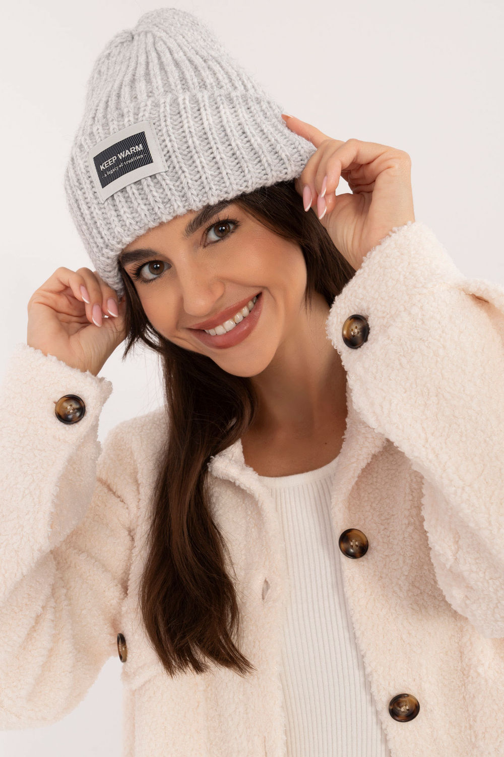 Czapka Model JK-CZ-51.18 Grey - Rue Paris - obrazek 4