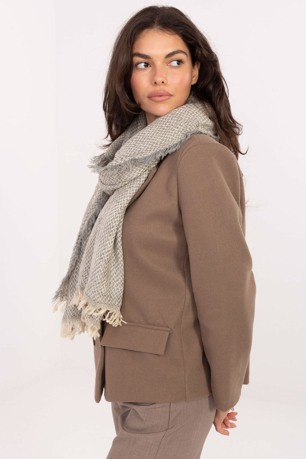 Szalik Model AT-SZ-S-8372.65 Light Grey - AT - obrazek 2