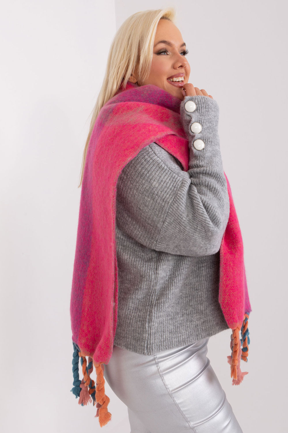 Szalik Model AT-SZ-2316.79 Fuksja - AT - obrazek 2