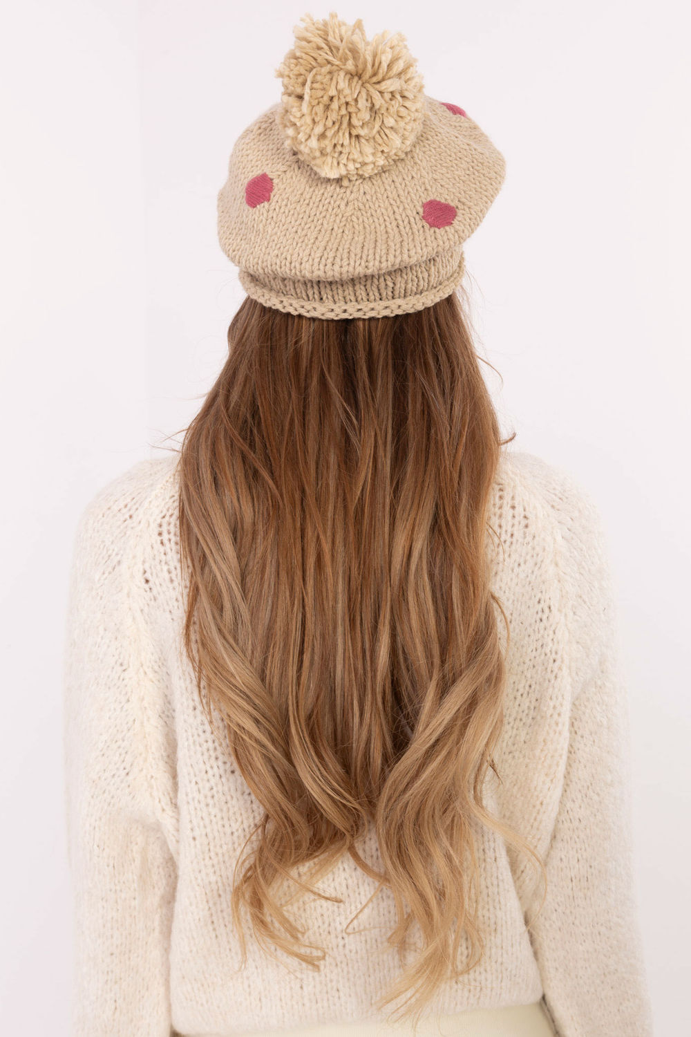 Czapka Model AT-CZ-CHA1133.17X Beige - AT - obrazek 3