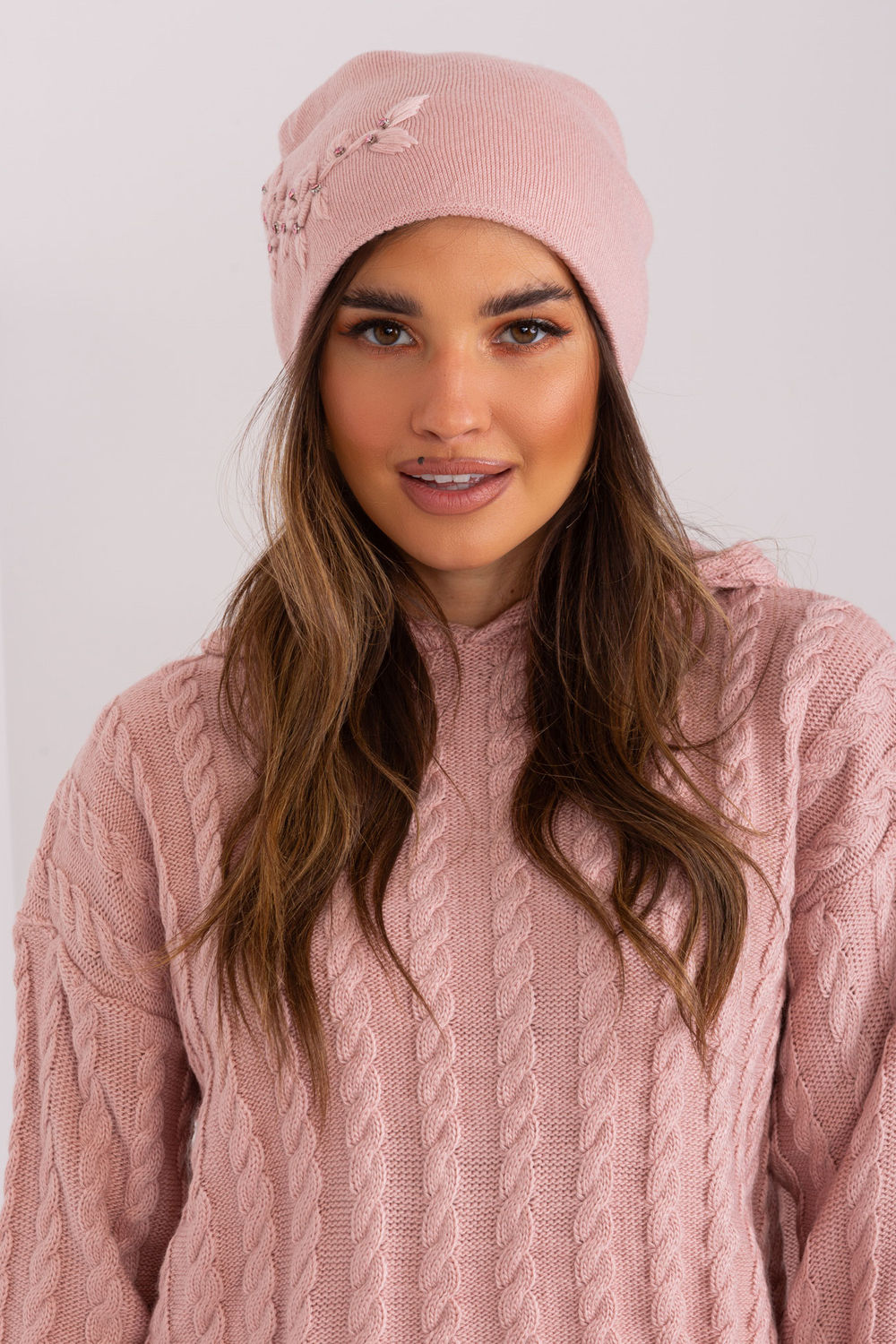 Czapka Model AT-CZ-2329.76 Light Pink - AT - obrazek 4