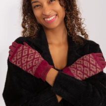 Rękawiczki Model AT-RK-2310.91 Bordo – AT