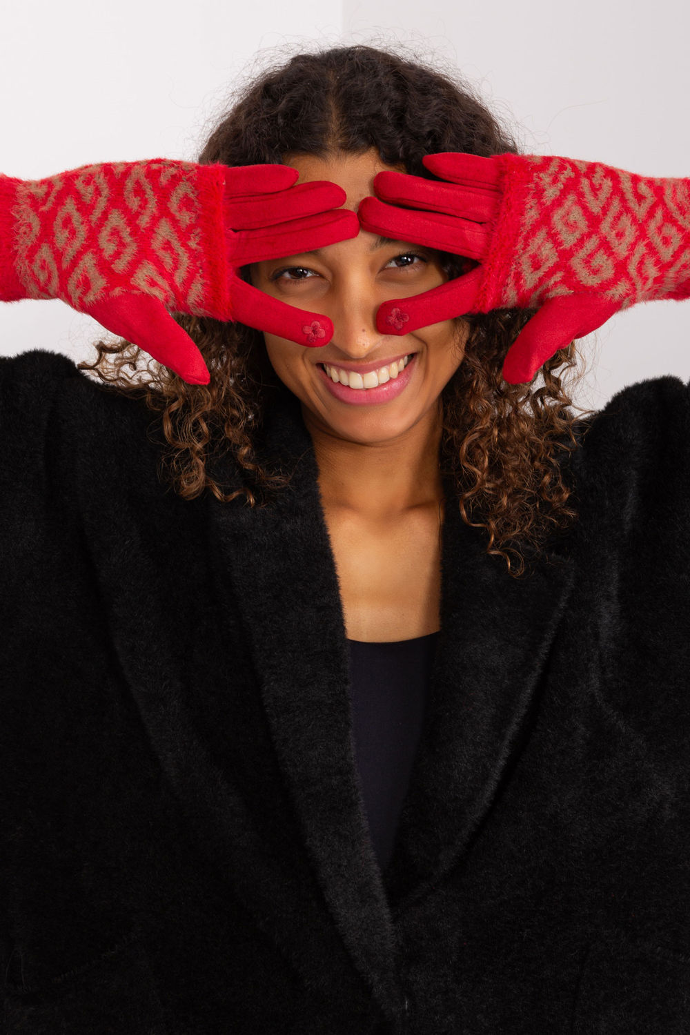 Rękawiczki Model AT-RK-2310.61 Red - AT - obrazek 2