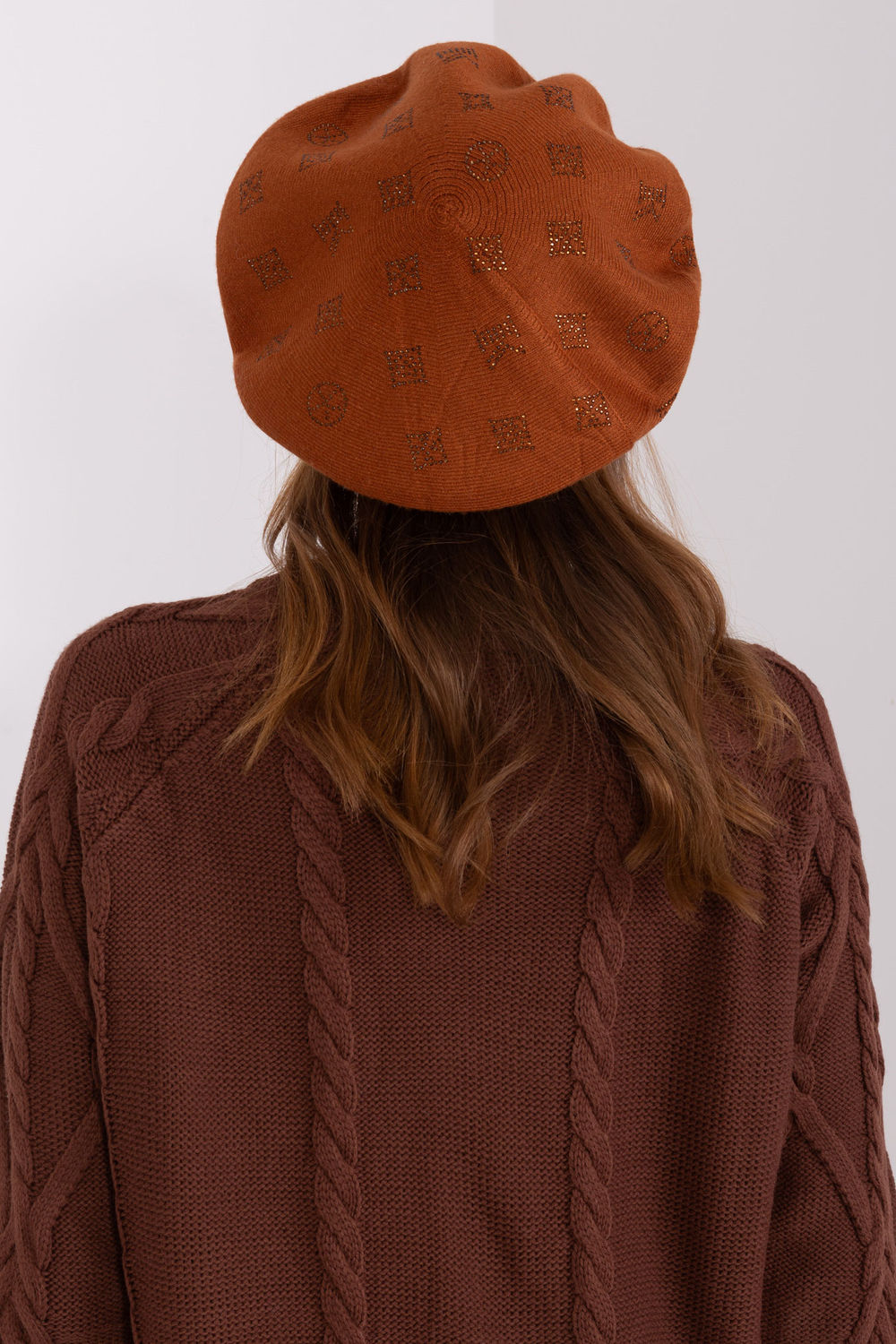Beret Model AT-CZ-2318.26 Light Brown - AT - obrazek 3