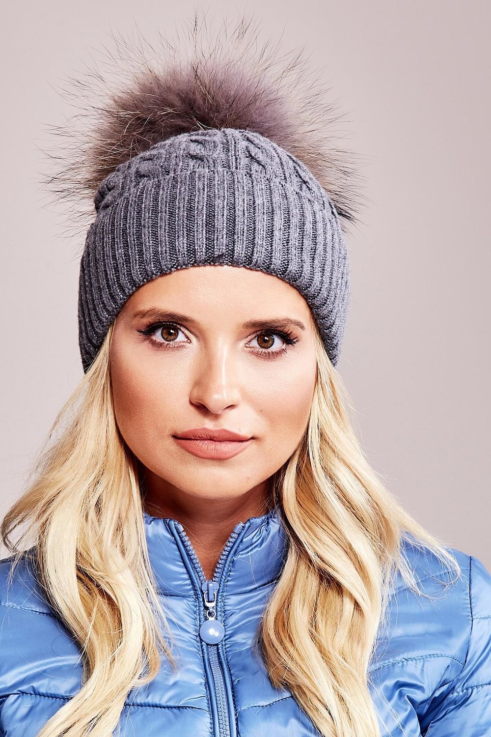 Czapka Model AT-CZ-173501.44 Dark Grey - AT