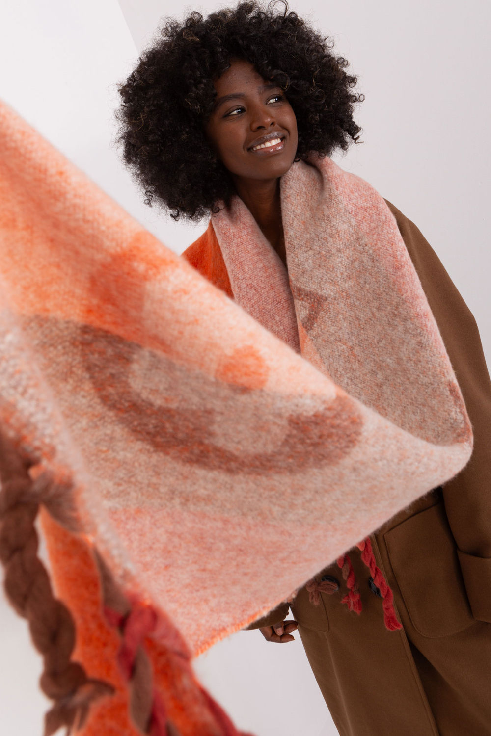 Szalik Model AT-SZ-2316.79 Dark Orange - AT - obrazek 4