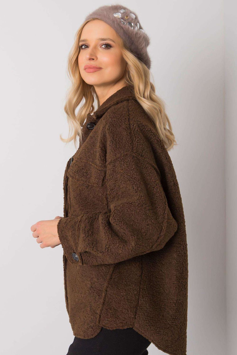 Beret Model AT-CZ-BF38834-1 Dark Beige - AT - obrazek 2