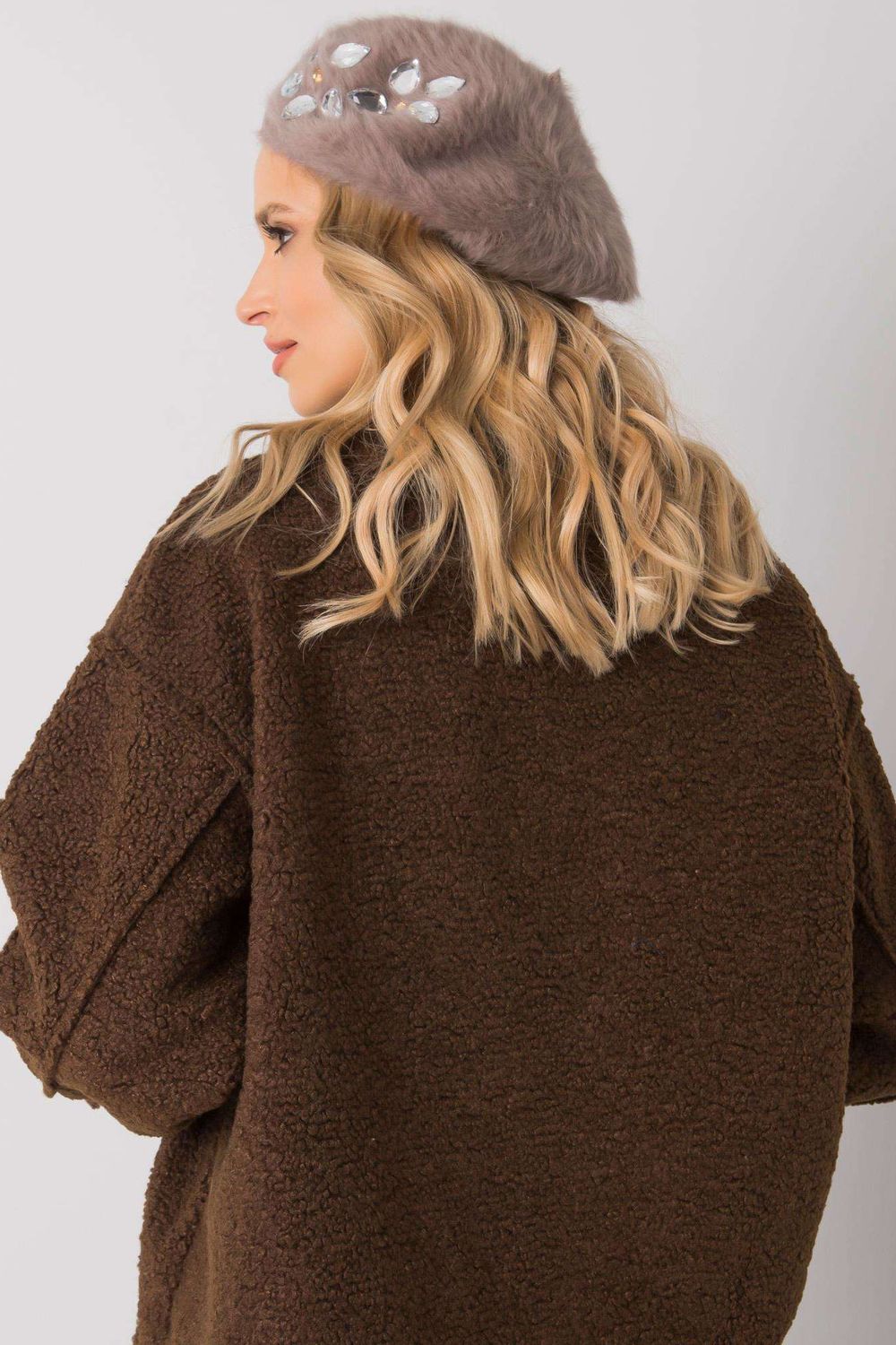 Beret Model AT-CZ-BF38834-1 Dark Beige - AT - obrazek 3