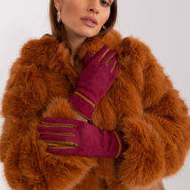 Rękawiczki Model AT-RK-238601.25P Bordo – AT