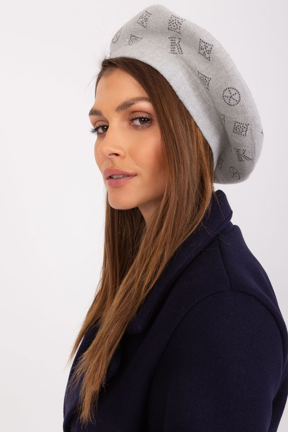 Beret Model AT-CZ-2318.30 Light Grey - AT - obrazek 2