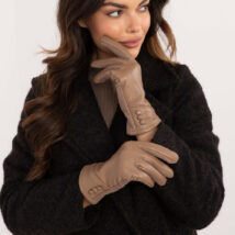 Rękawiczki Model AT-RK-239805.95 Dark Beige – AT