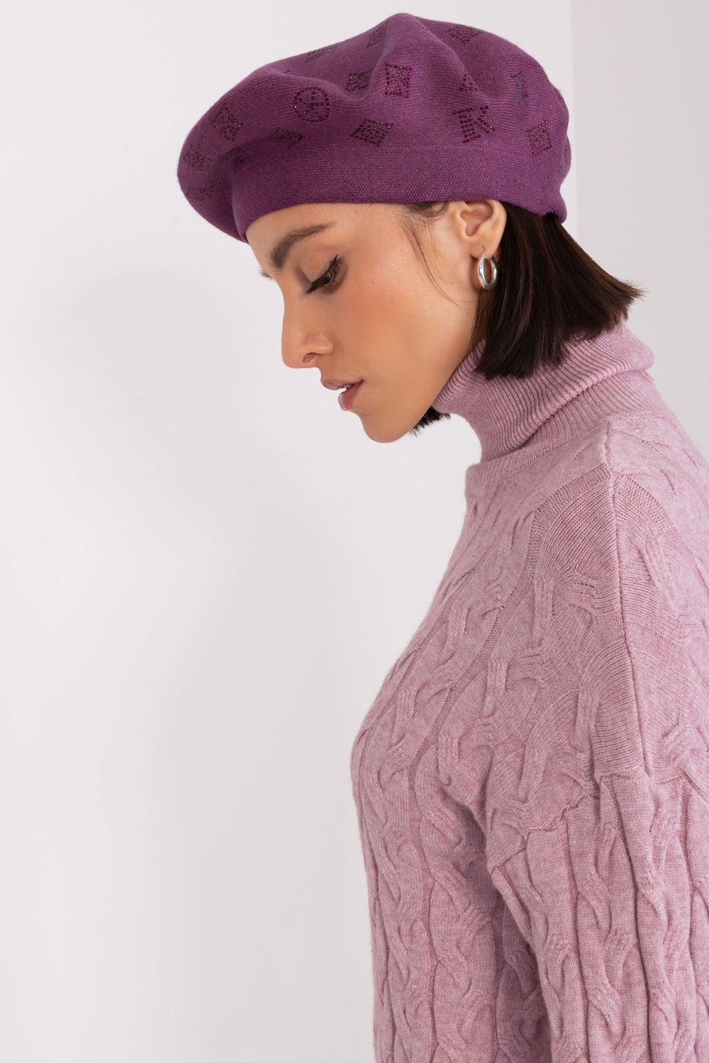 Beret Model AT-CZ-2318.27 Dark Violet - AT - obrazek 2