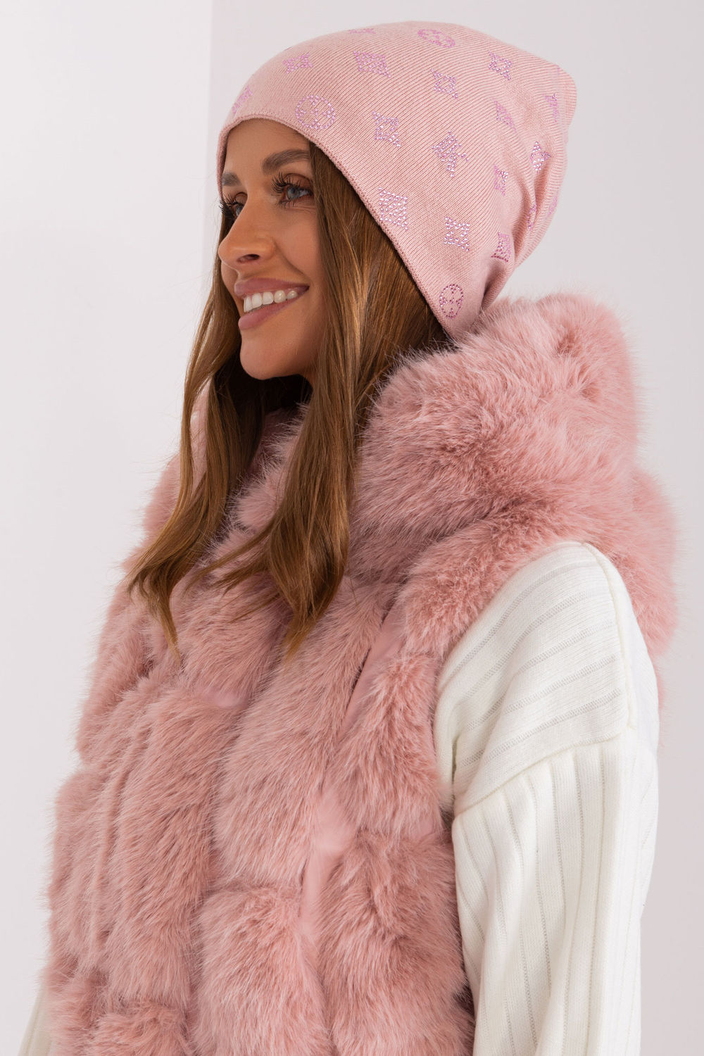 Czapka Model AT-CZ-2325.85 Pink - AT - obrazek 2