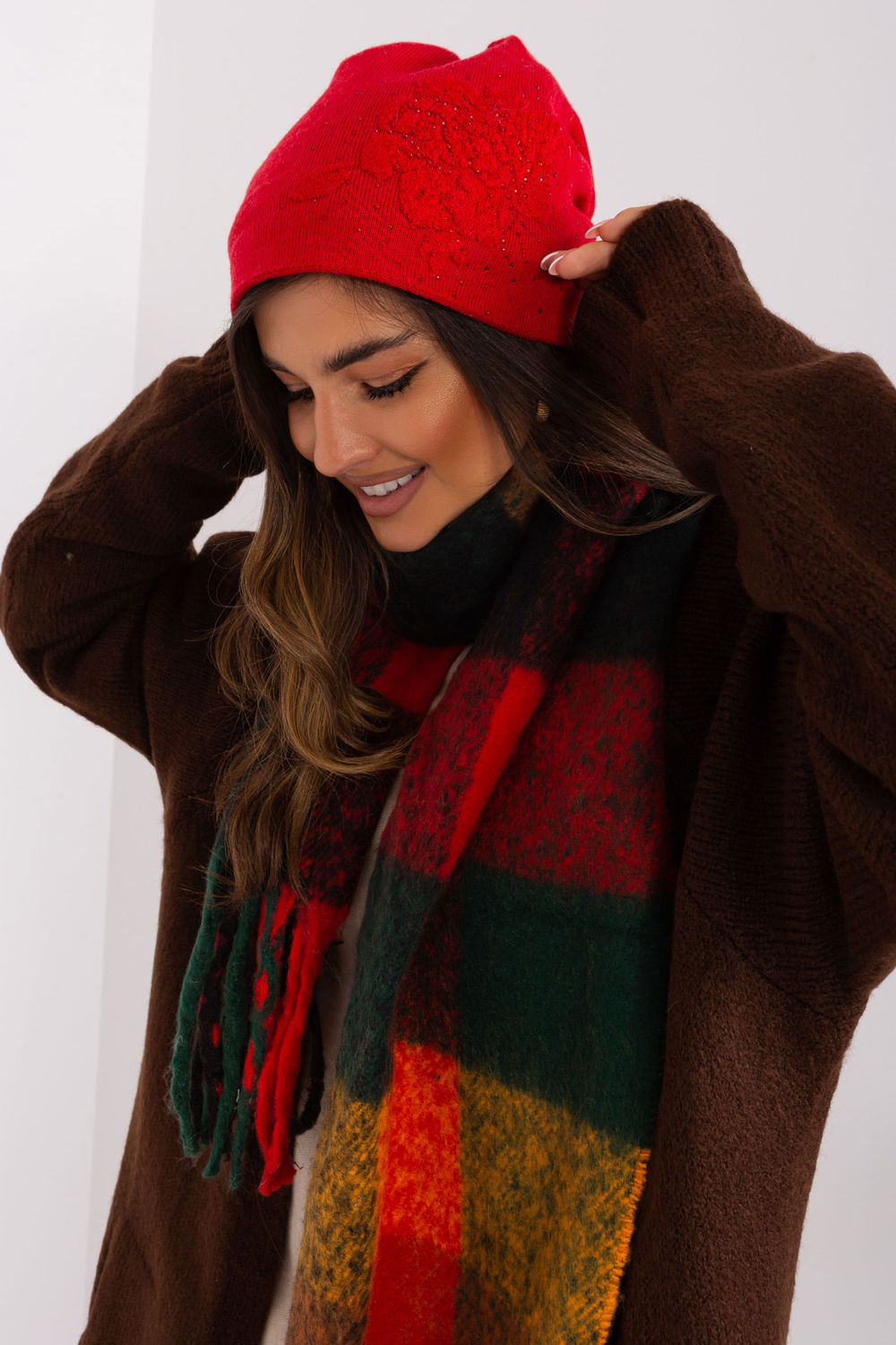 Czapka Model AT-CZ-23250.36P Red - AT - obrazek 2