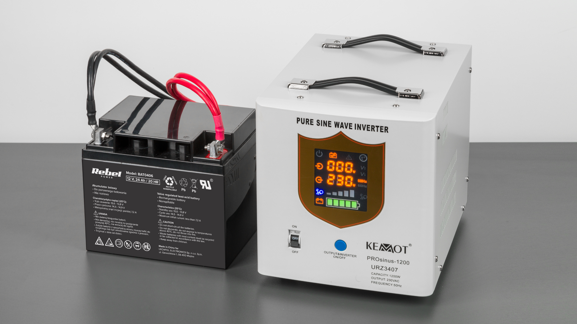 Akumulator żelowy Rebel 6V 4.5Ah - obrazek 2