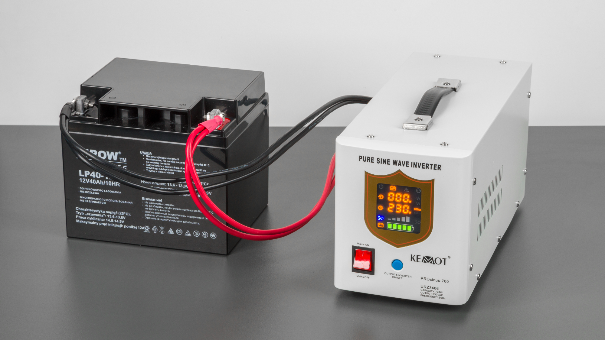 Akumulator żelowy VIPOW 12V 28Ah - obrazek 2