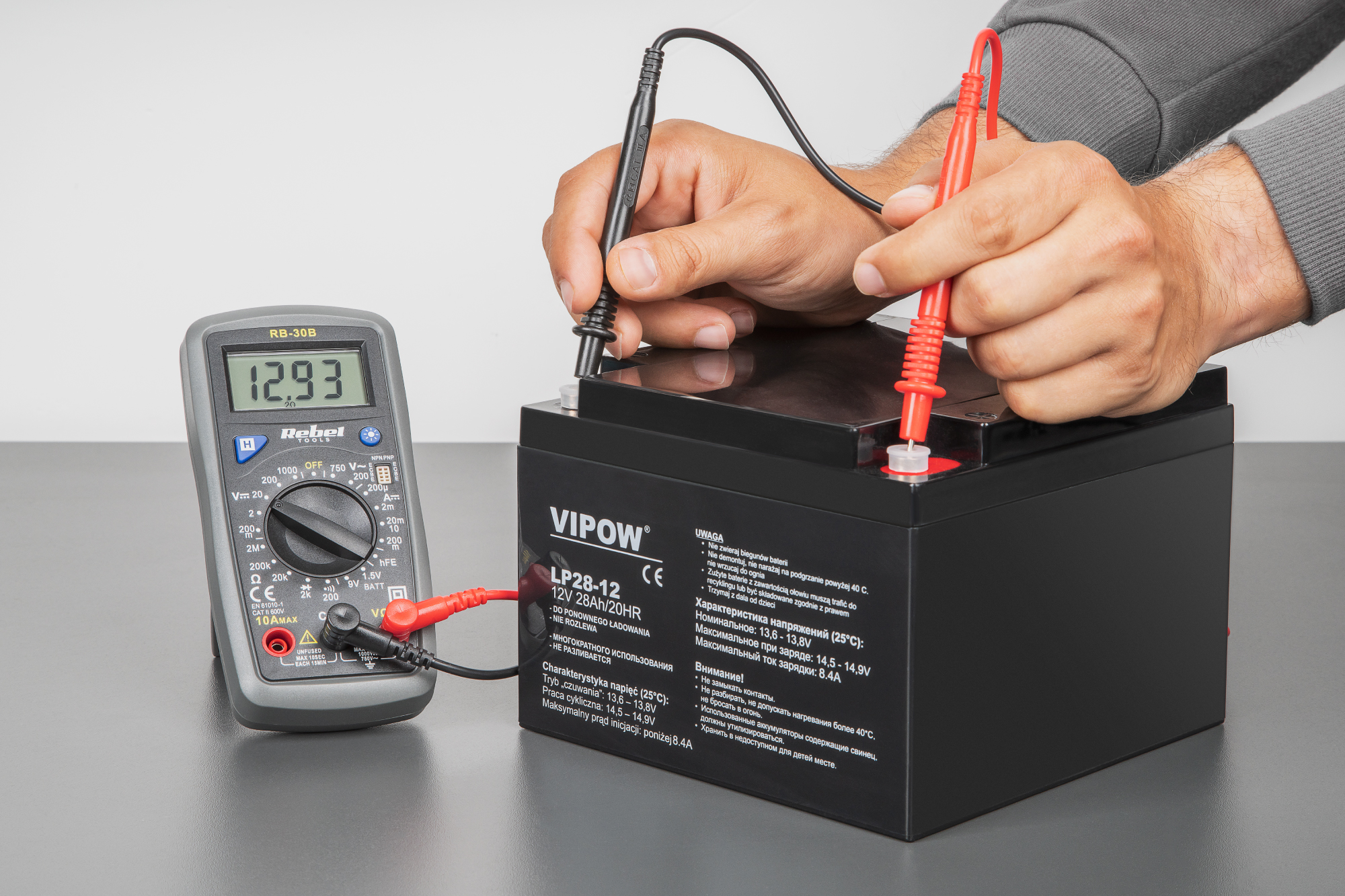 Akumulator żelowy VIPOW 12V 4.0Ah - obrazek 5