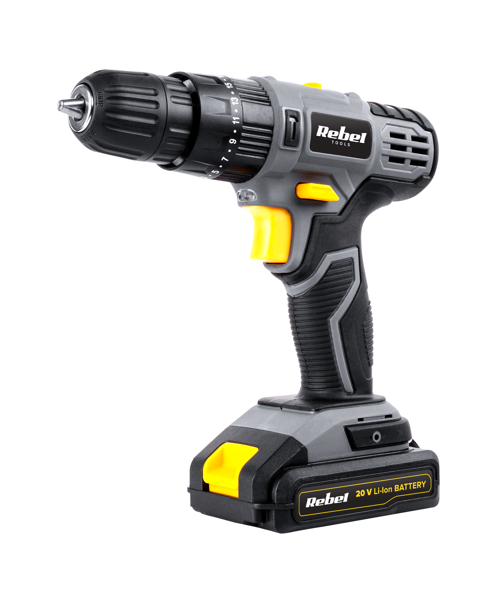 Akumulatorowa wiertarko-wkrętarka udarowa 20V 2A box