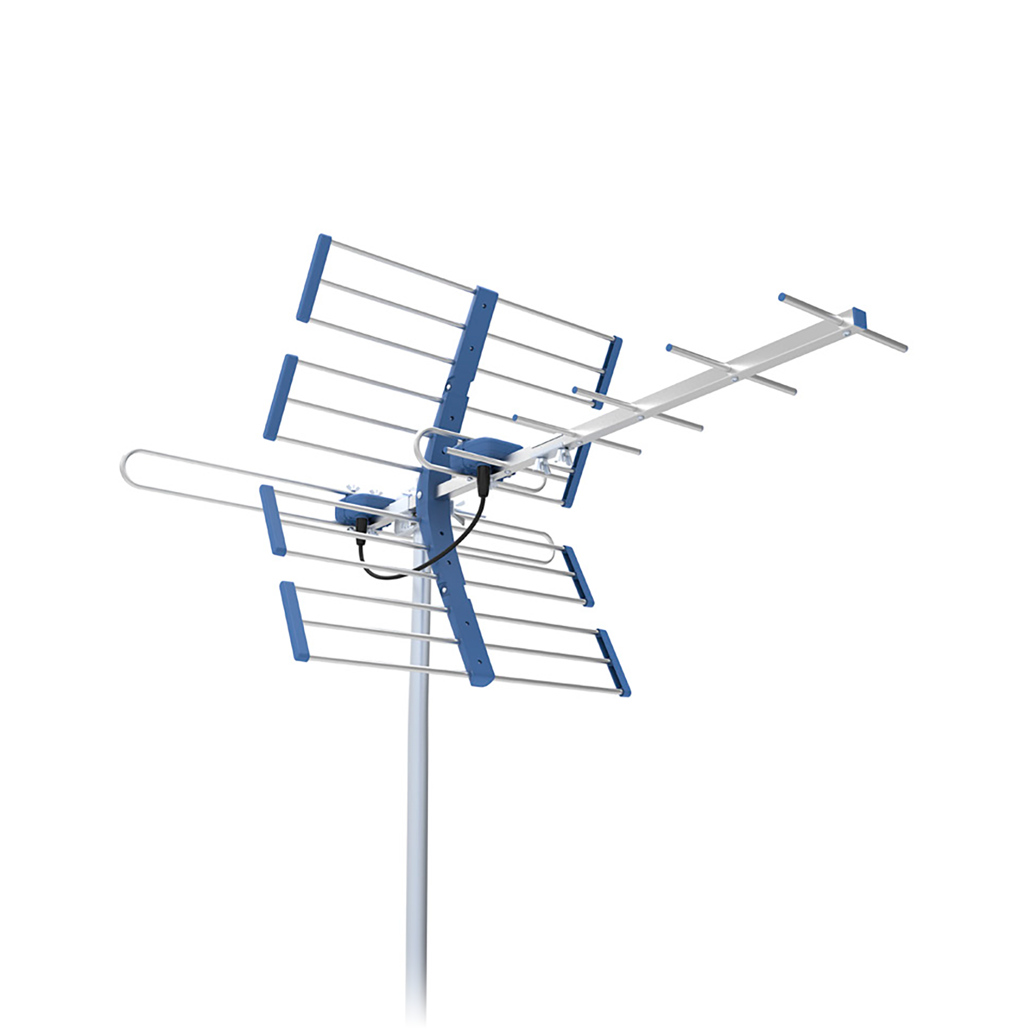 Antena TV DVB-T/T2 VHF/UHF TT W19 Silver COMBO 5G Protected Telkom Telmor - obrazek 2