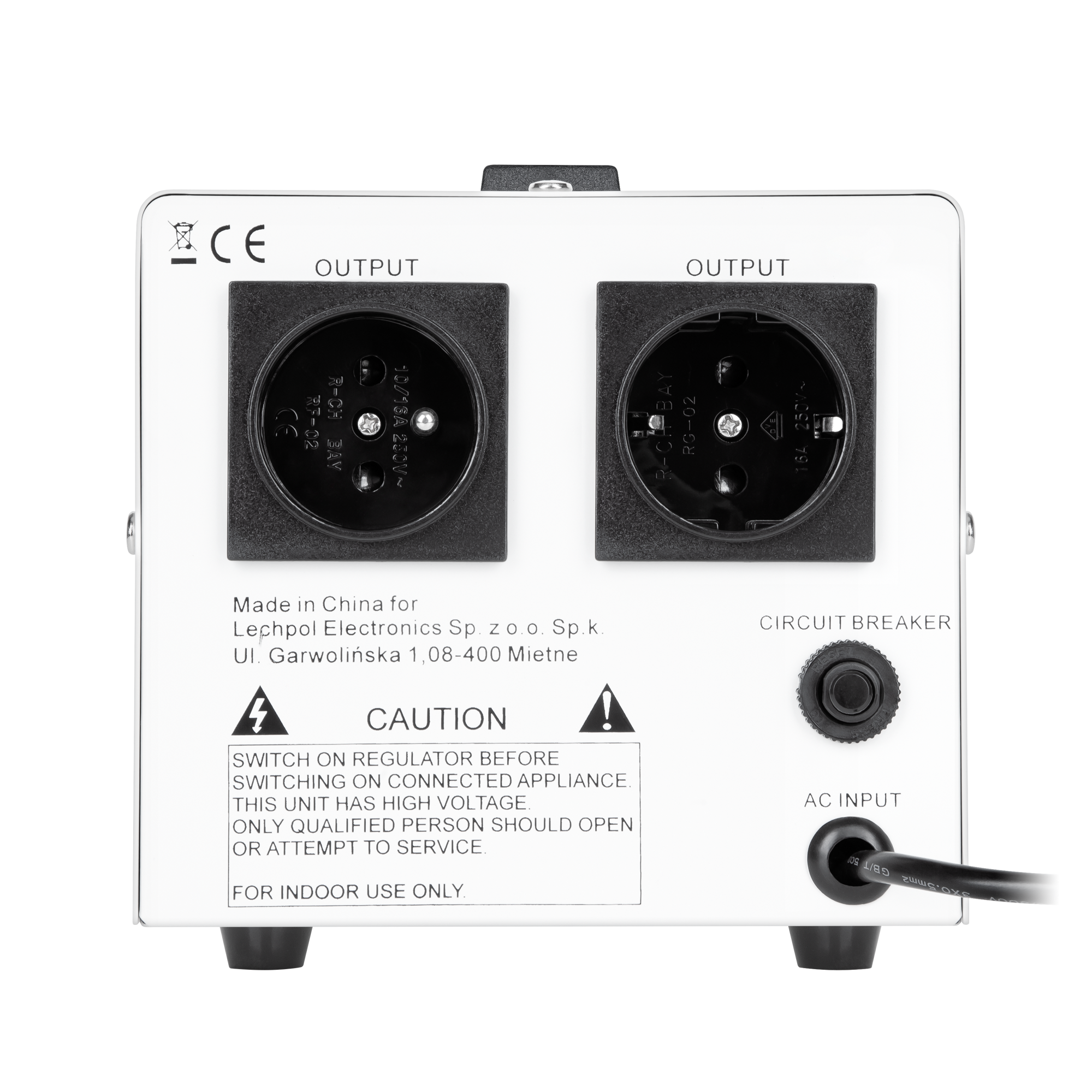 Automatyczny stabilizator napięcia KEMOT MSER-500 (500 VA, serwomotor) - obrazek 4