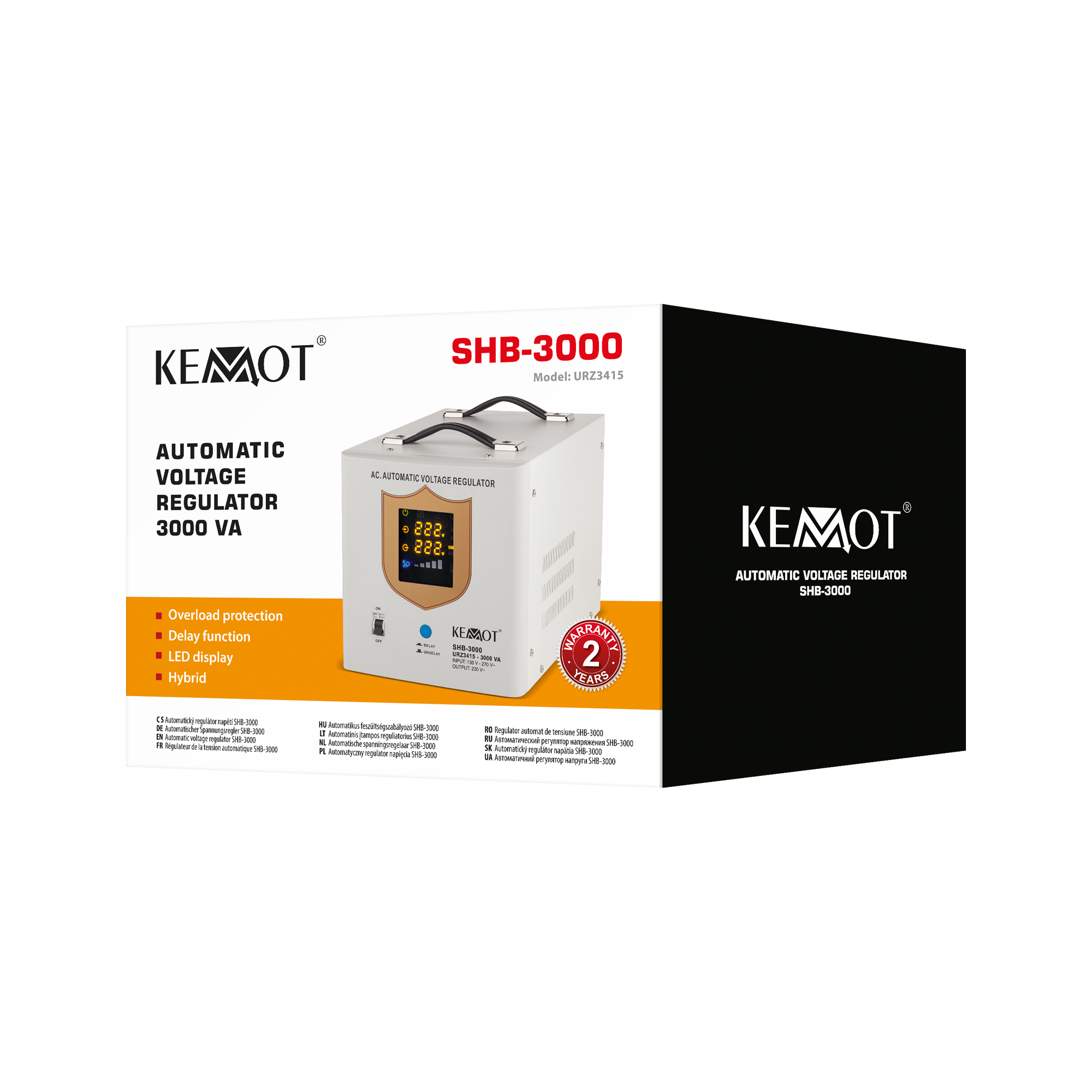Automatyczny stabilizator napięcia KEMOT SHB-3000 - obrazek 3