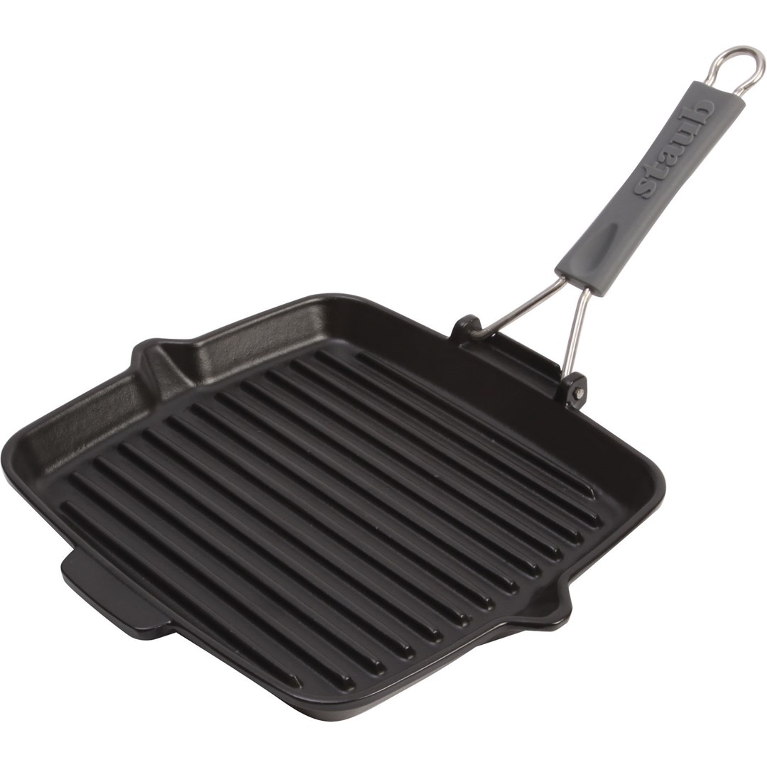 Patelnia grillowa STAUB IRON 40509-344-0 żeliwna 24 cm Czarny - obrazek 3
