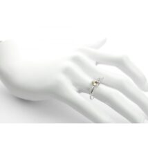 PIERŚCIONEK KRYSZTAŁEK SWAROVSKI STAL PLATEROWANA BIAŁYM ZŁOTEM PST452, Rozmiar pierścionków: US8 EU17