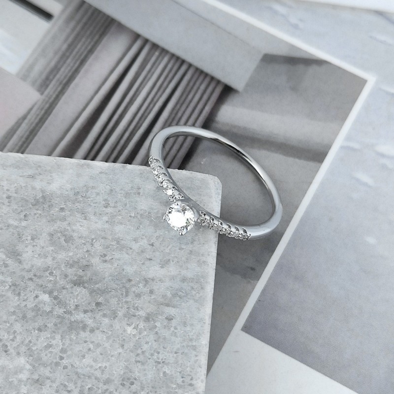 Pierścionek stal chirurgiczna platerowana złotem PST561, Rozmiar pierścionków: US6 EU11 - obrazek 2