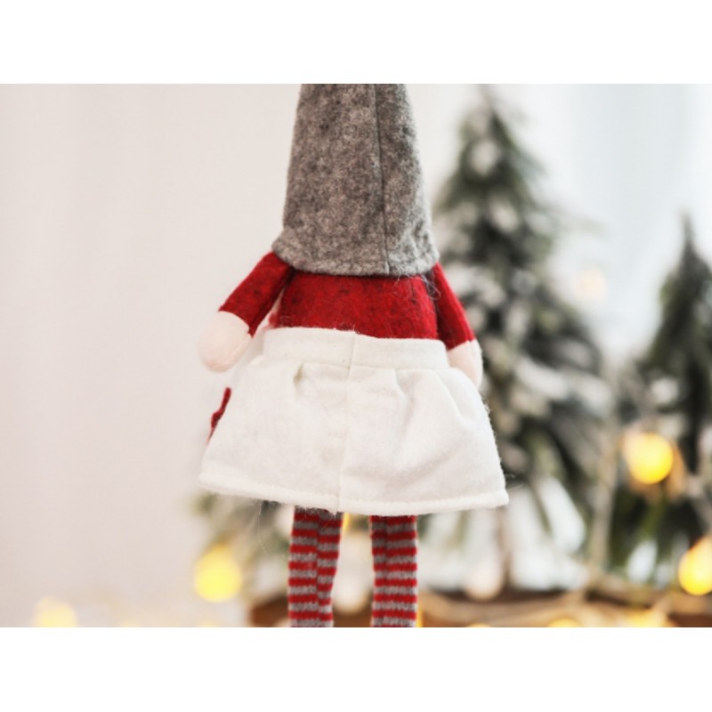 KRASNAL ŚWIĄTECZNY BOŻE NARODZENIE 32 cm Z PLUSZU KSN07CZE - obrazek 2