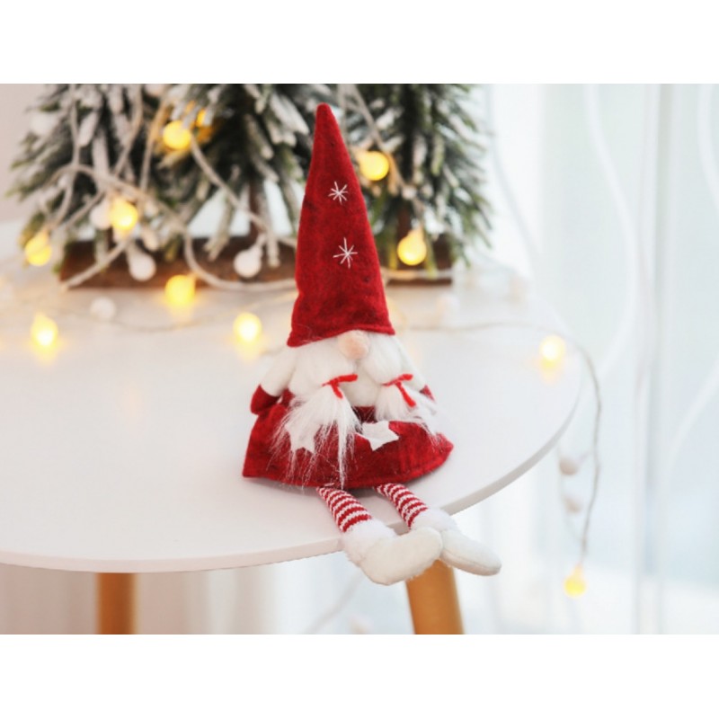 KRASNAL ŚWIĄTECZNY BOŻE NARODZENIE 32 cm Z PLUSZU KSN07CZE - obrazek 4