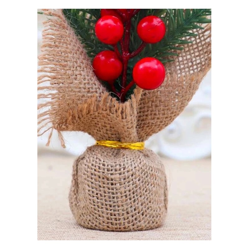 Mała choinka w doniczce Ostrokrzew Boże Narodzenie KSN88 - obrazek 2