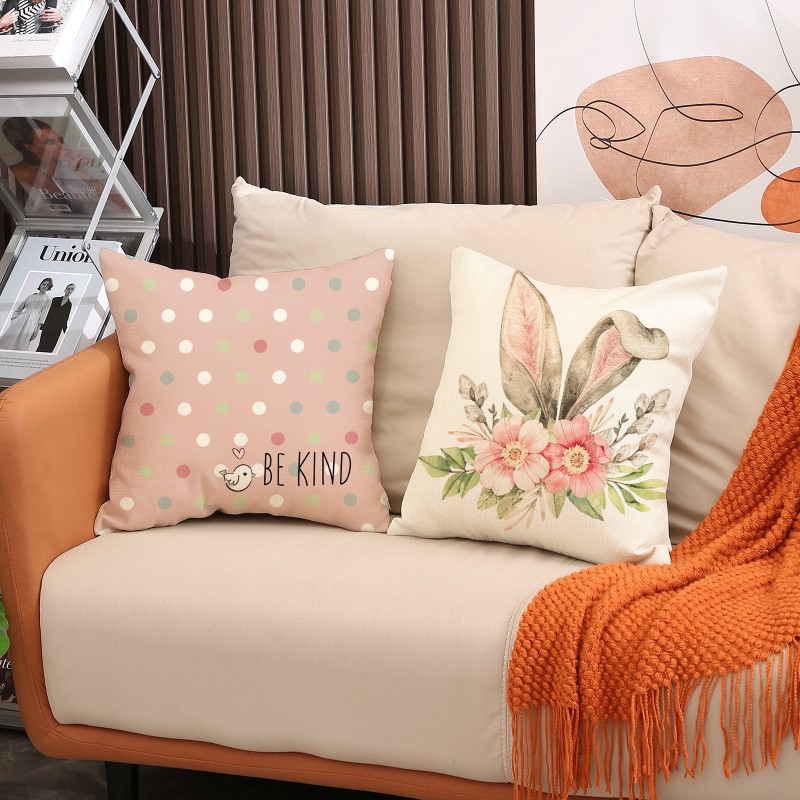 Poszewka na poduszkę 45 x 45 cm motyw wiosenny BOHO POD143 - obrazek 2