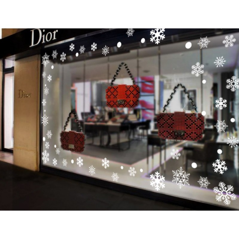 Świąteczne naklejki na okno 2 arkusze 35 x 25 cm NKD09 - obrazek 2