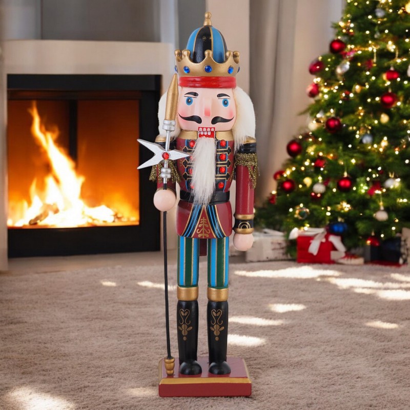 Figurka Dziadek do Orzechów BOŻE NARODZENIE 30 cm KSN156 - obrazek 2