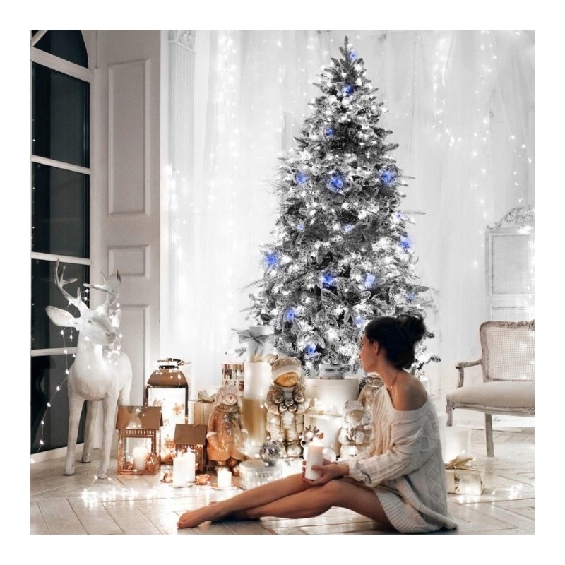 Światełka lampki wewnętrzne/zewnętrzne 500 LED BIAŁE ZIMNE 8005B - obrazek 2