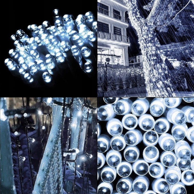 Światełka lampki wewnętrzne/zewnętrzne 500 LED BIAŁE ZIMNE 8005B - obrazek 5