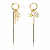 Kolczyki ze stali szlachetnej pozłacanej KST3001