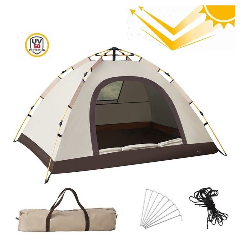 Namiot kempingowy składany 2-3 osobowy 200x140x115cm BAL12K - obrazek 2