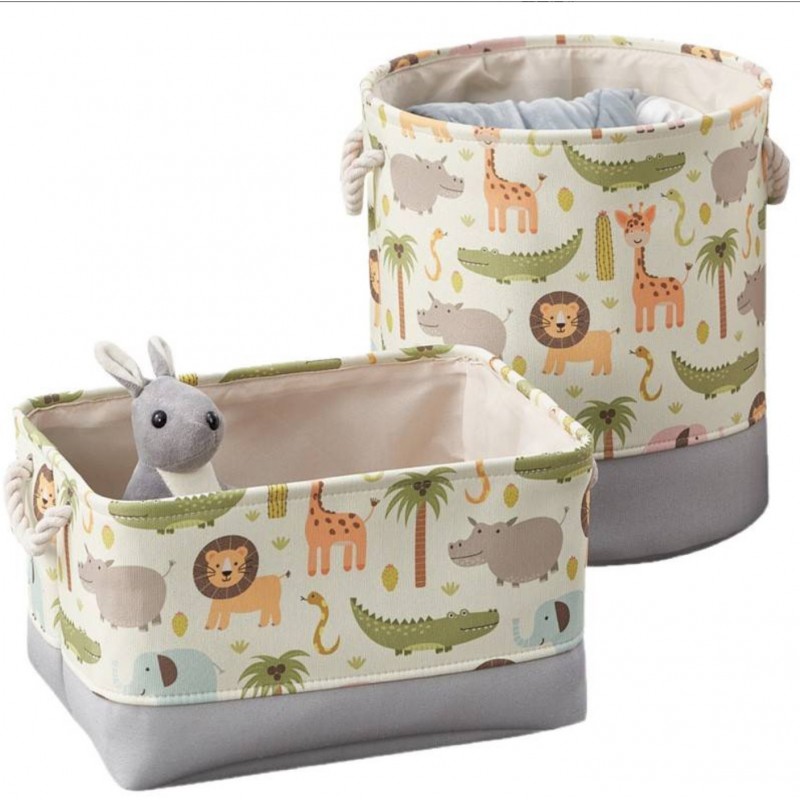 Pojemnik na zabawki kosz, worek na pranie, organizer zwierzątka 40x35cm OR113 - obrazek 2