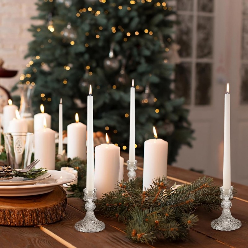 Świecznik dekoracyjny, szklany Glamour 10 cm - SW10 - obrazek 2