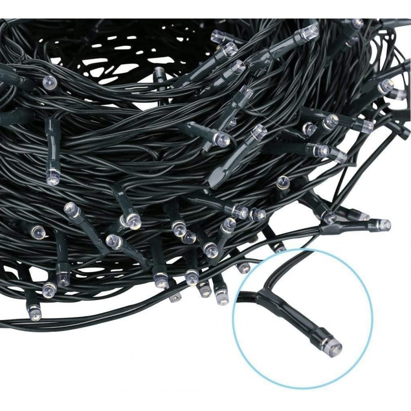 Światełka lampki 100 LED NIEBIESKI, FLASH BIAŁY LAMP08N - obrazek 5