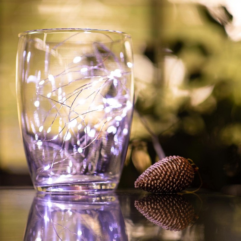 Światełka lampki na żyłce wewnętrzne 20 LED ZIMNE BIAŁE LAMP25B - obrazek 4