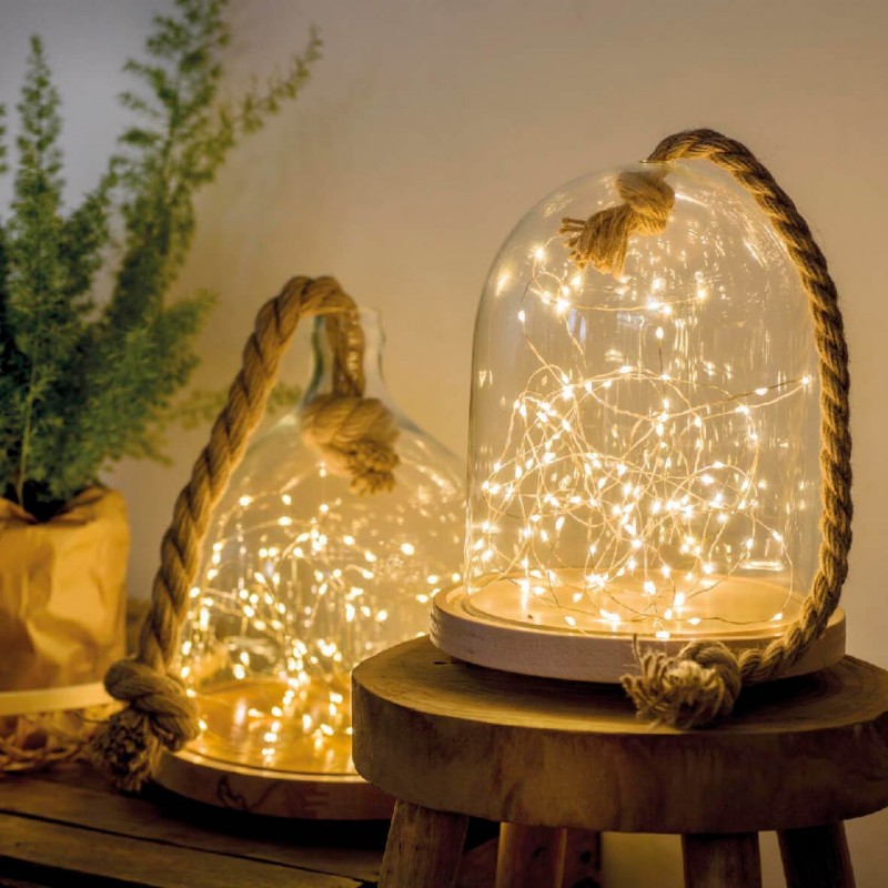 Światełka lampki na żyłce wewnętrzne 20 LED Ciepłe Białe LAMP25CB - obrazek 6