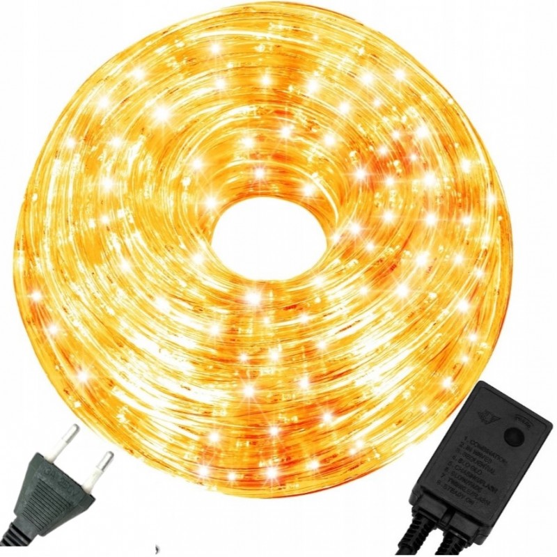 Wąż świetlny, lampki zewnętrzne 8,5 metra CIEPŁE BIAŁE LAMP29CB - obrazek 4