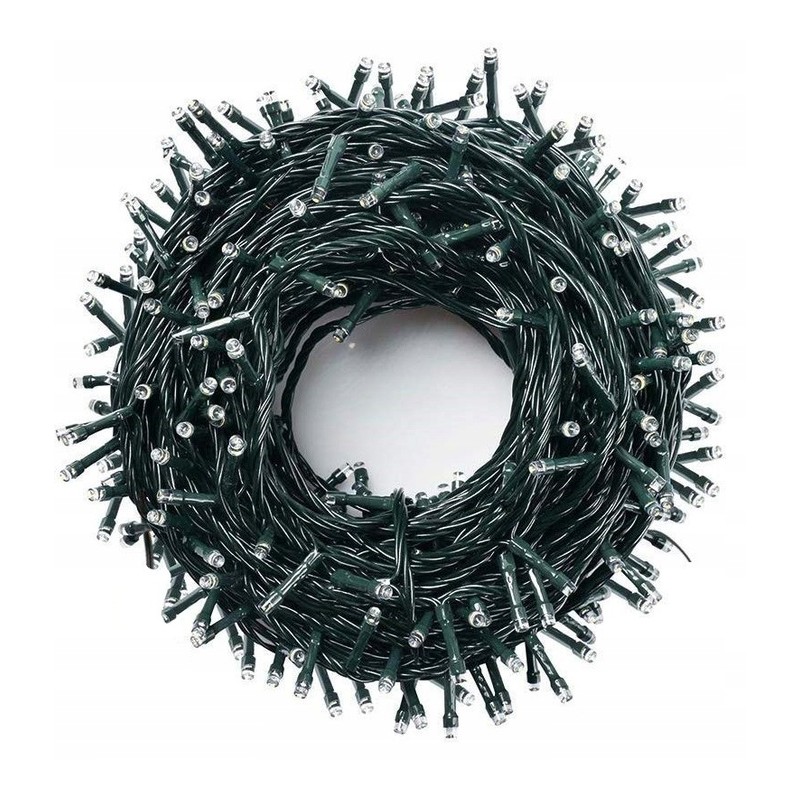 Światełka lampki choinkowe LED 500 NIEBIESKIE, FLASH BIAŁY LAMP31N - obrazek 4