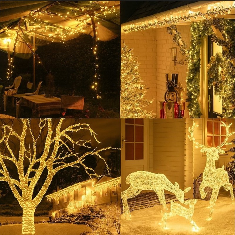 Światełka lampki na żyłce 100 LED USB + programator CIEPŁE BIAŁE LAMP37CB