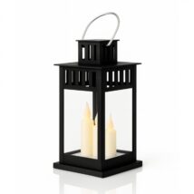 Lampion dekoracyjny LED z imitacją świecy 8 x 15 cm – LAMP57CZ
