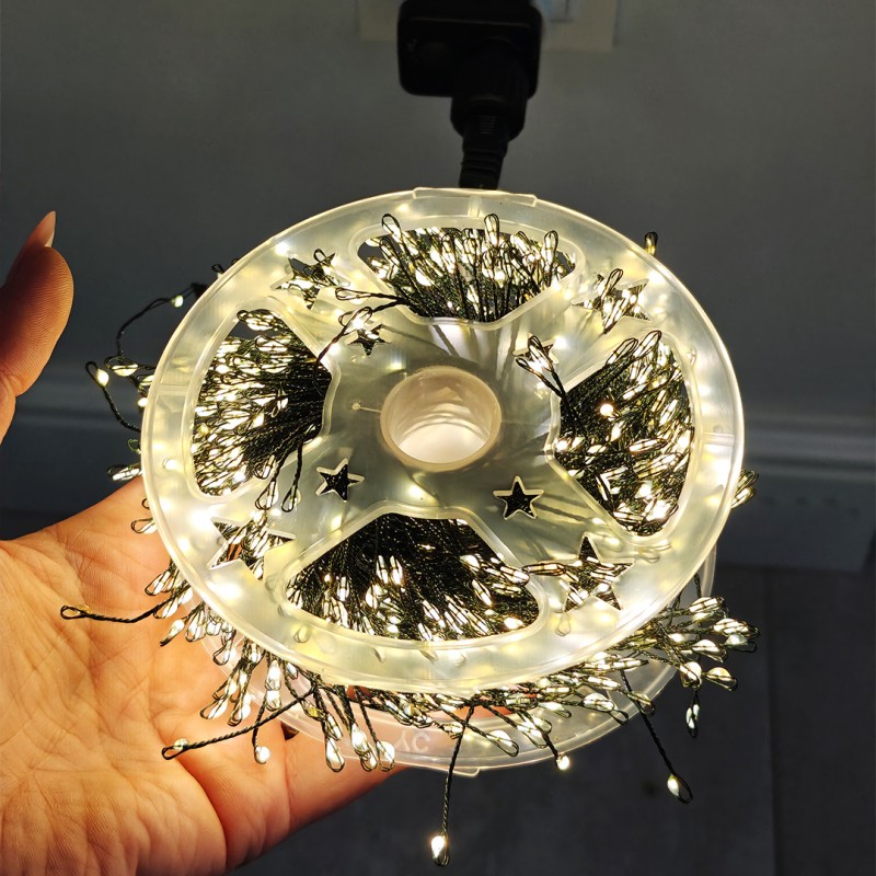 Zewnętrzne/wewnętrzne lampki choinkowe ryż 900 LED 27m, barwa ciepłe białe LAMP58CB - obrazek 2